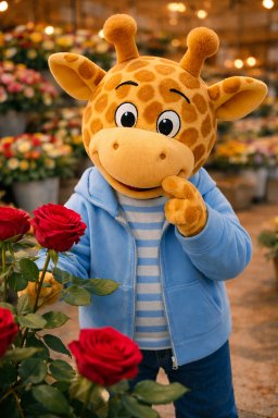Sammy in de bloemenwinkel
