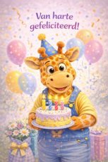 Kaart Van harte gefeliciteerd