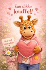 Kaart Een dikke knuffel