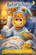 Kaart Hopelijk voel je je snel weer beter!