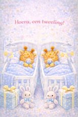 Kaart Hoera een tweeling! j-j
