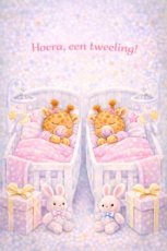 Kaart Hoera een tweeling! m-m