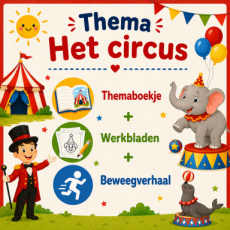 Sammy Educatief Het circus + Beweegverhaal + Geprinte werkbladen (Geen verzendkosten