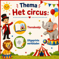 Sammy Educatief Het circus + geprinte werkbladen (Geen verzendkosten!)