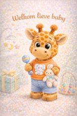 Kaart Welkom lieve baby