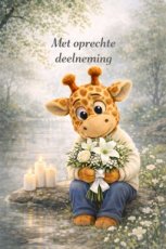 Kaart Met oprechte deelneming