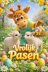 Kaart Vrolijk Pasen - lammetjes Kaart Vrolijk Pasen - lammetjes